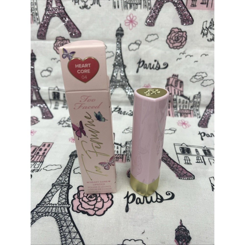 Too Faced Too Femme Heart Core Lipstick HEART CORE #04 Full Size 2.8g New In Box